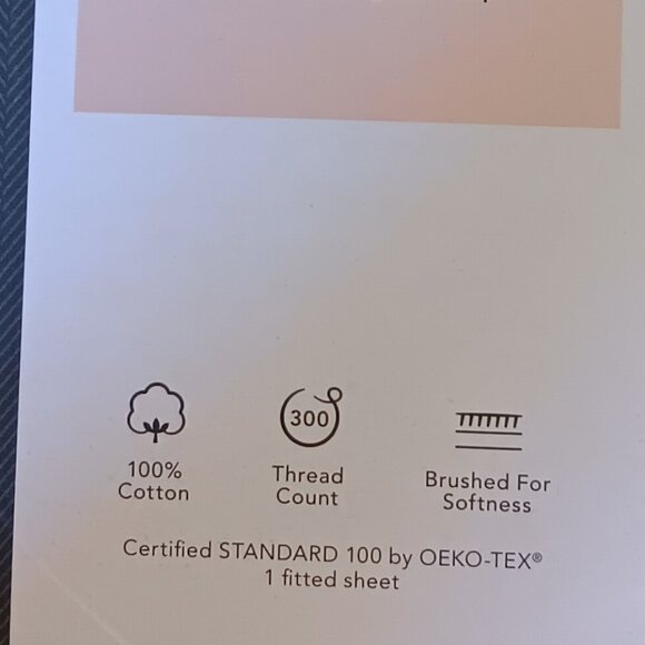 Threshold Ultra Soft Sheet Set (Fitted & Flat), TWIN, Sour Cream color - Picture 8 of 12